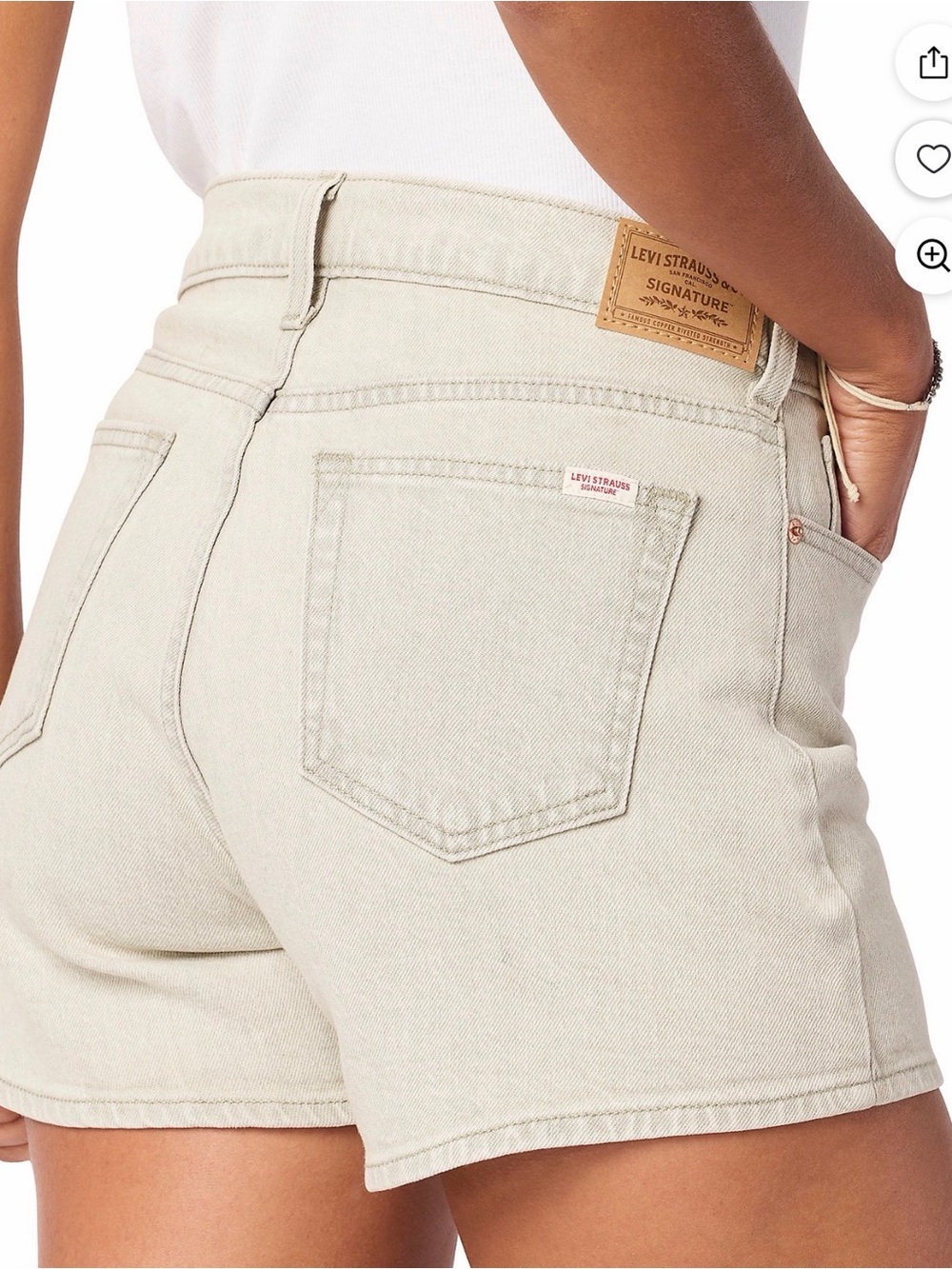Levi Strauss Signature Women's Vintage Original Shorts, SIZE 14